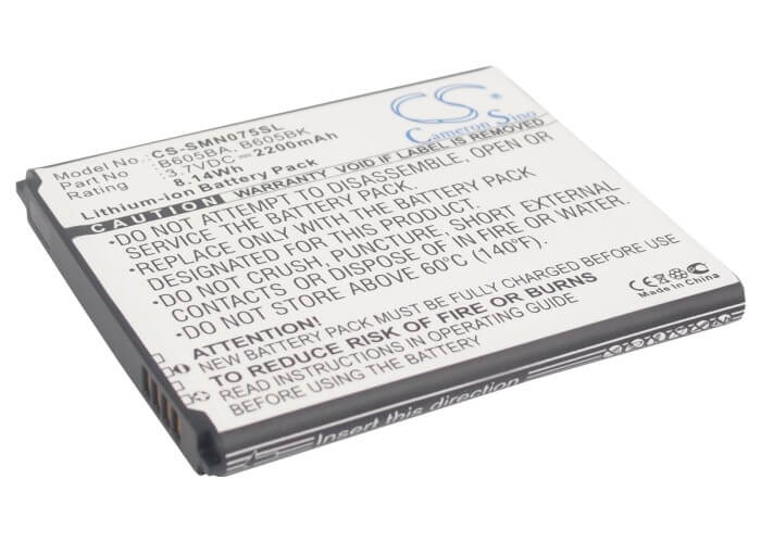 3.7V, 2200mAh, Li-ion Battery fits Samsung, Galaxy J, Sgh-n075t, 8.14Wh