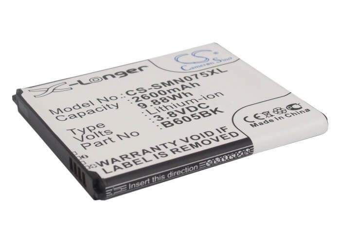 3.8V, 2600mAh, Li-ion Battery fits Samsung, Galaxy J, Sgh-n075t, 9.88Wh