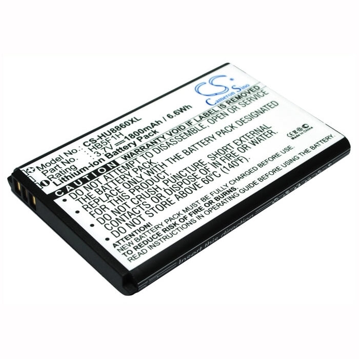 3.7V, 1800mAh, Li-ion Battery fits Huawei, Honor, M886, 6.66Wh