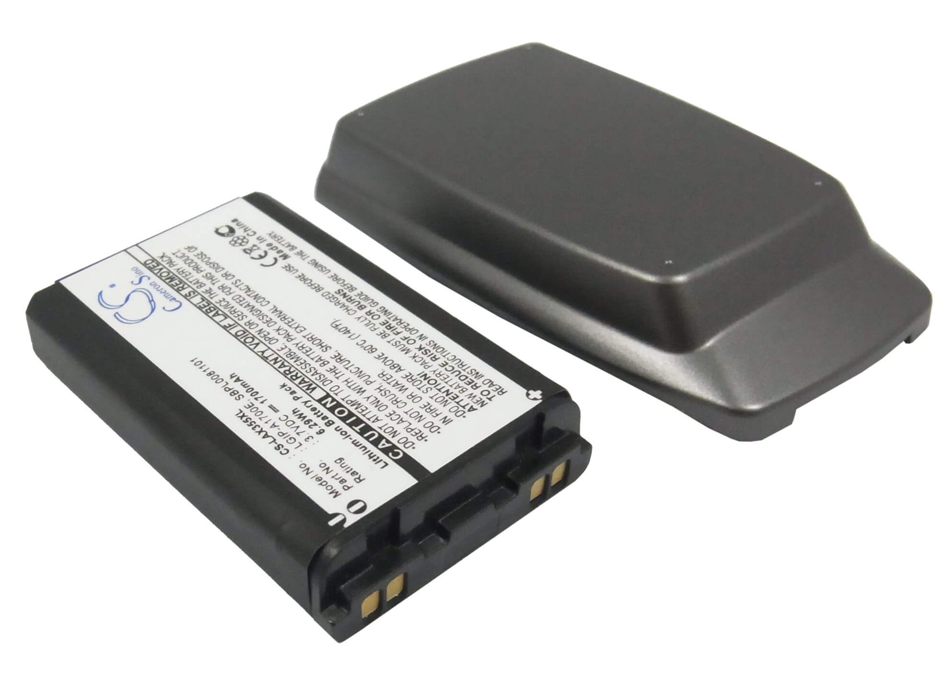 3.7V, 1700mAh, Li-ion Battery fits Lg, Ax355, Lx355, 6.29Wh