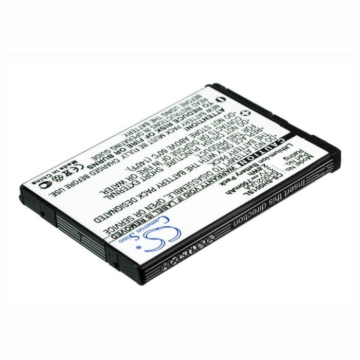 3.7V, 750mAh, Li-ion Battery fits Sharp, Sh001, Sh002, 2.775Wh
