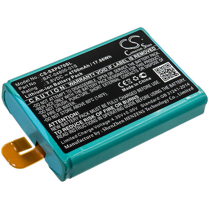 3.8V, 4700mAh, Li-ion Battery fits Socketmobile, Sonim Xp6, Sonim Xp6700, 17.86Wh