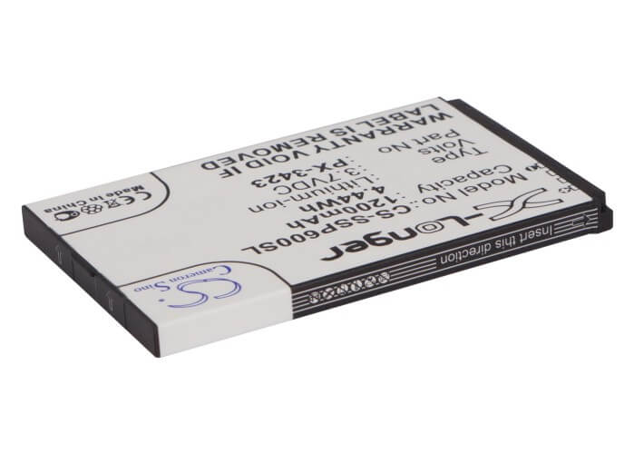 3.7V, 1200mAh, Li-ion Battery fits Simvalley, Sp-40, Sp-60, 4.44Wh