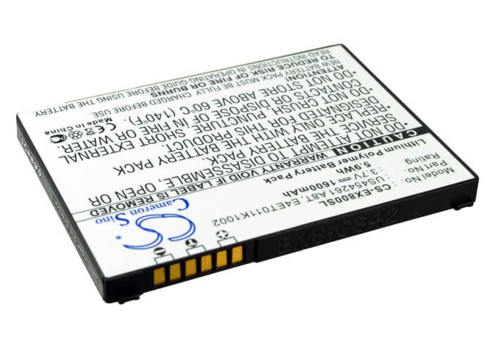 3.7V, 1600mAh, Li-Polymer Battery fits Acer, Tempo M900, 5.92Wh