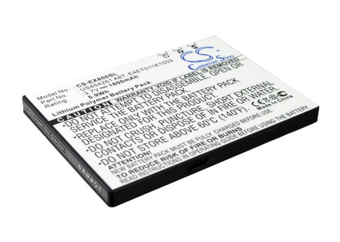 3.7V, 1600mAh, Li-Polymer Battery fits Acer, Tempo M900, 5.92Wh