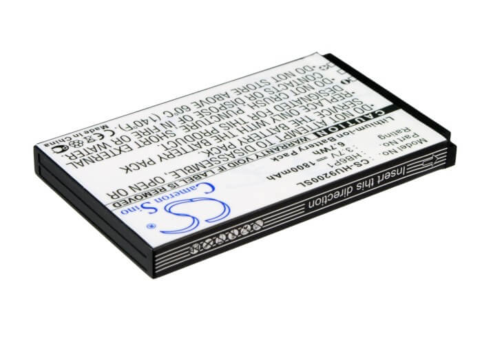 3.7V, 1800mAh, Li-ion Battery fits Huawei, Ascend P Lte, Ascend P1 4g, 6.66Wh