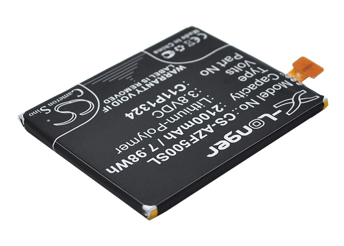 3.8V, 2100mAh, Li-Polymer Battery fits Asus, A500cg, A500kl, 7.98Wh