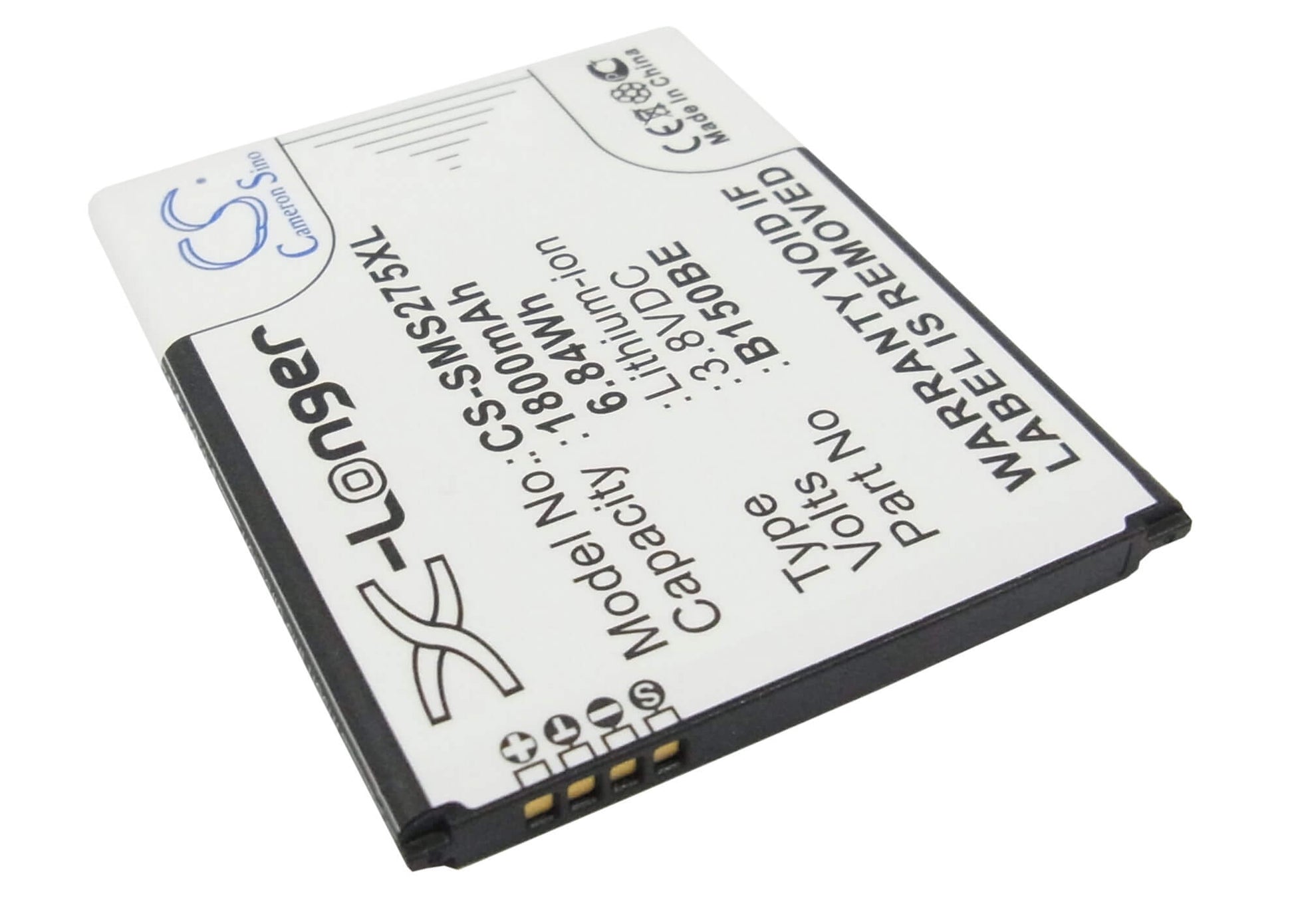 3.8V, 1800mAh, Li-ion Battery fits Samsung, Galaxy Ace 3 Lte, Galaxy Light, 6.84Wh