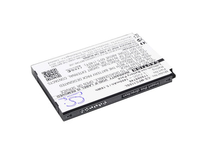 3.7V, 1400mAh, Li-ion Battery fits Mobiwire, Cygnus Mini, 5.18Wh