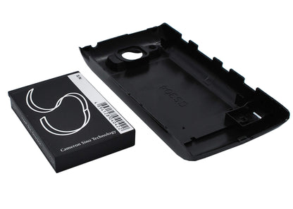 Black, 3.7V, 2500mAh, Li-ion Battery fits Sharp, 003sh, Dm009sh, 9.25Wh