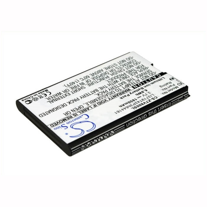 Mobile, Smartphone 3.7V, 1850mAh, Li-ion Battery fits Zte, Engage Lt, Mf80, 6.845Wh