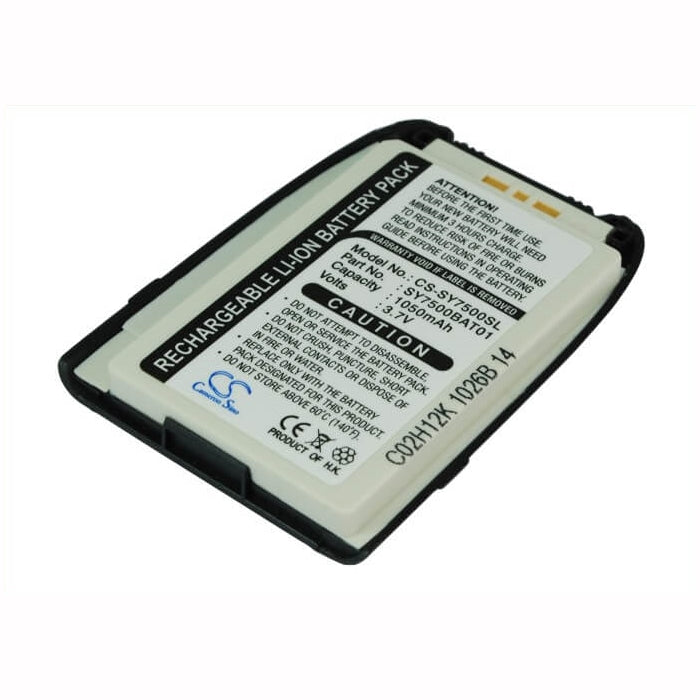 3.7V, 1050mAh, Li-ion Battery fits Sanyo, 7500, Mm-7500, 3.885Wh