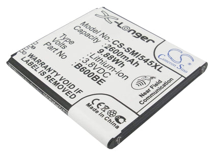 CS-SMI545XL, Mobile, Smartphone 3.8V, 2600mAh, Li-ion Battery fits Samsung, Altius, Galaxy S 4 Duos, 9.88Wh