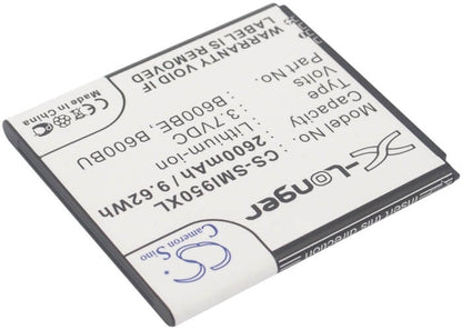 CS-SMI950XL, Mobile, Smartphone 3.8V, 2600mAh, Li-ion Battery fits Samsung, Altius, Galaxy S 4 Duos, 9.88Wh