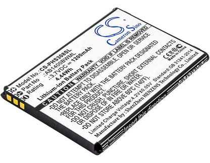 3.7V, 1200mAh, Li-ion Battery fits Inew, U1, 4.44Wh