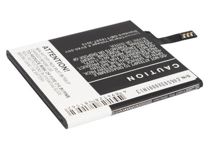 3.7V, 2000mAh, Li-Polymer Battery fits Microsoft, Lumia 625, Lumia 625h, 7.4Wh
