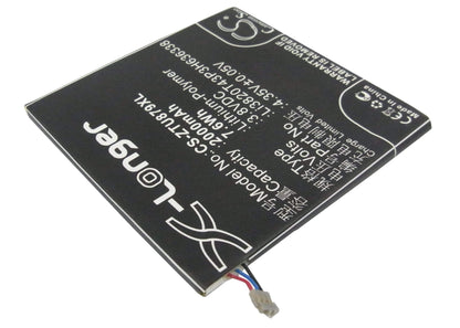 3.8V, 2000mAh, Li-Polymer Battery fits Zte, A75, Blade L2, 7.6Wh