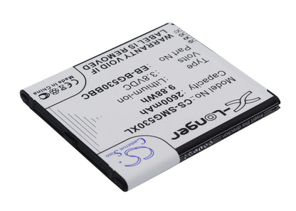 3.8V, 2600mAh, Li-ion Battery fits Samsung, Emerge J3, Express Prime 2, 9.88Wh