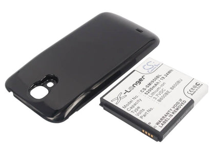 Black, 3.7V, 5200mAh, Li-ion Battery fits Samsung, Galaxy S4, Galaxy S4 Lte, 19.24Wh
