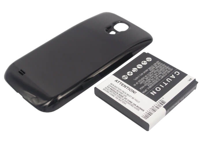 Black, 3.7V, 5200mAh, Li-ion Battery fits Samsung, Galaxy S4, Galaxy S4 Lte, 19.24Wh