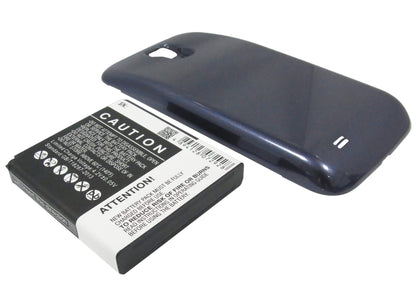 Blue, 3.7V, 5200mAh, Li-ion Battery fits Samsung, Galaxy S4, Galaxy S4 Lte, 19.24Wh