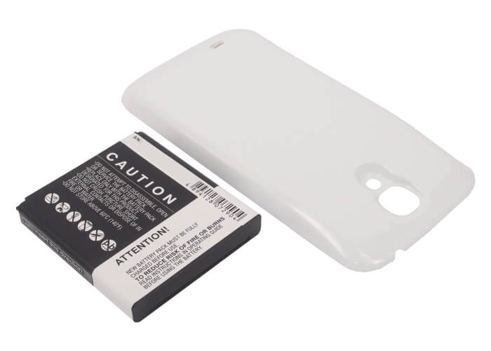 White, 3.7V, 5200mAh, Li-ion Battery fits Samsung, Galaxy S4, Galaxy S4 Lte, 19.24Wh