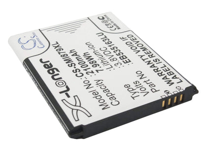 CS-SMI879XL, Mobile, Smartphone 3.8V, 2100mAh, Li-ion Battery fits Samsung, Galaxy Grand, Galaxy Grand Duos, 7.98Wh