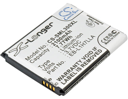 3.8V, 2100mAh, Li-ion Battery fits Samsung, Galaxy Axiom, Galaxy Victory 4g, 7.98Wh