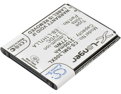 3.8V, 2100mAh, Li-ion Battery fits Samsung, Galaxy Axiom, Galaxy Victory 4g, 7.98Wh