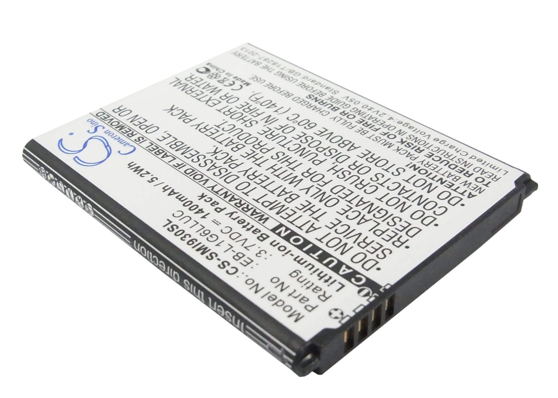 3.7V, 1400mAh, Li-ion Battery fits Telstra, Galaxy S Iii, Galaxy S3, 5.18Wh