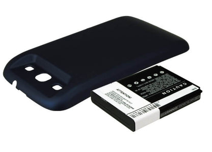 Blue, 3.7V, 3300mAh, Li-ion Battery fits Samsung, Galaxy S3, Galaxy Siii, 12.21Wh