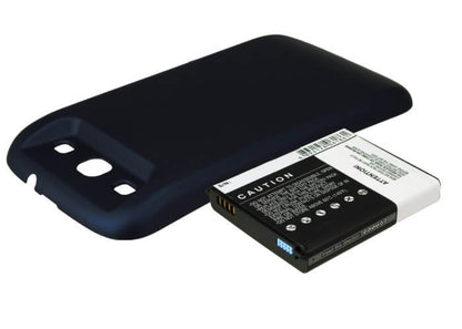 Blue, 3.7V, 3300mAh, Li-ion Battery fits Samsung, Galaxy S3, Galaxy Siii, 12.21Wh