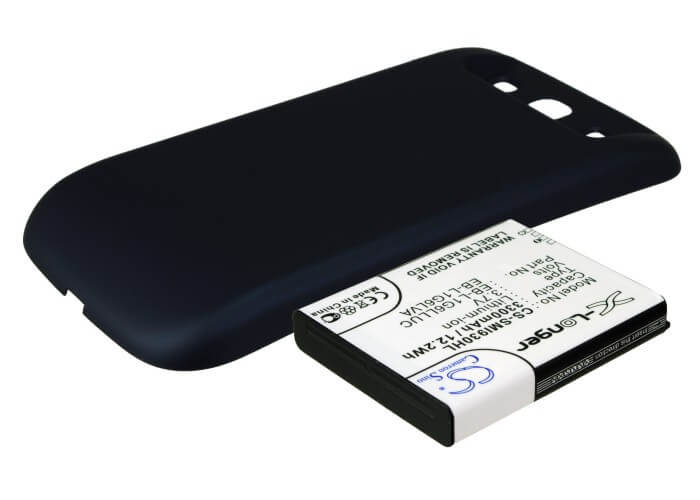 Blue, 3.7V, 3300mAh, Li-ion Battery fits Samsung, Galaxy S3, Galaxy Siii, 12.21Wh