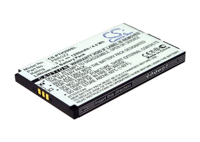 3.7V, 1200mAh, Li-ion Battery fits Pantech, Helio, Helio Ocean 2, 4.44Wh