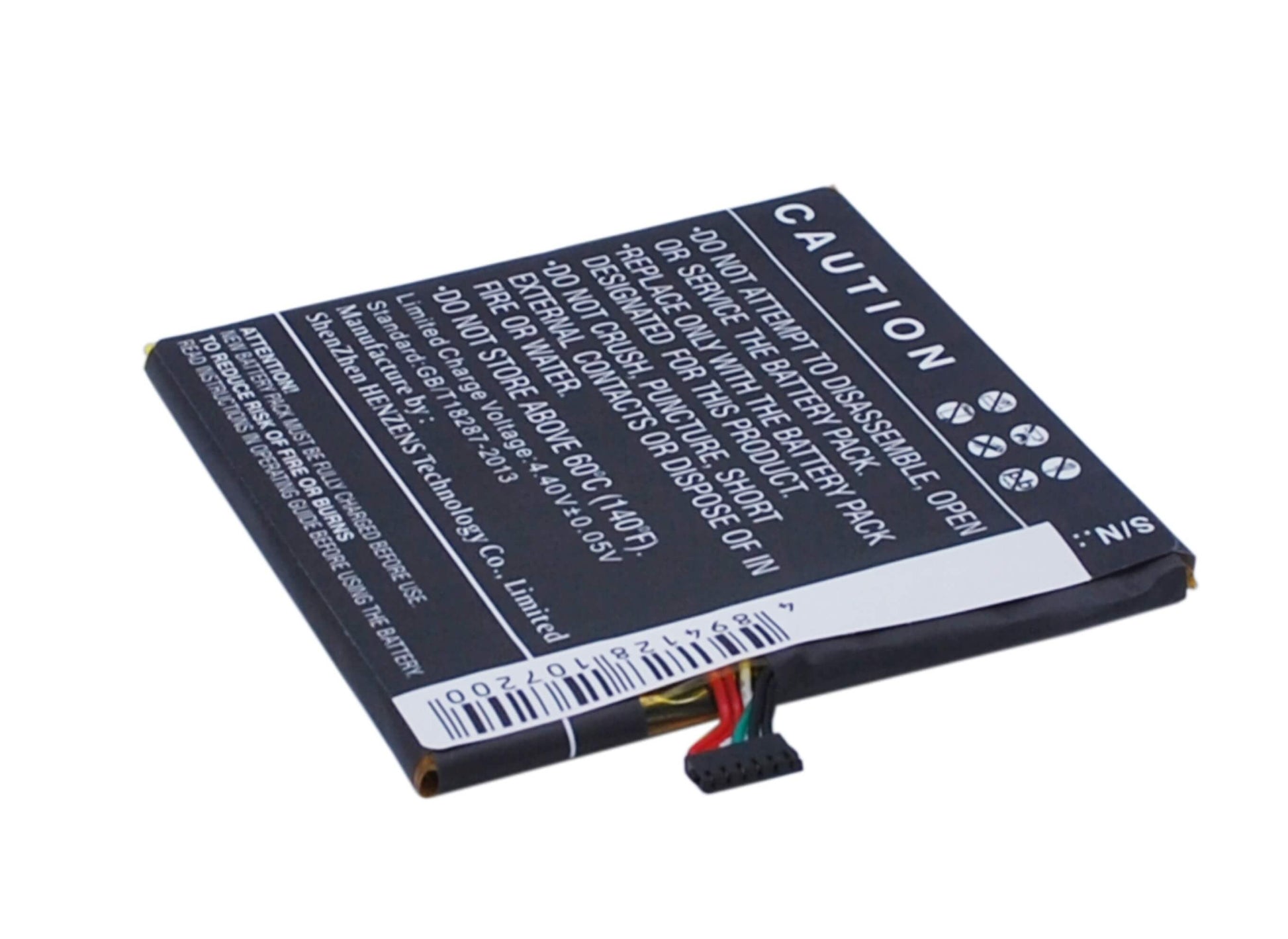 3.85V, 2400mAh, Li-Polymer Battery fits Htc, 0p9fh100, 0pfh110, 9.24Wh