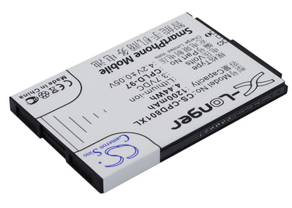 3.7V, 1200mAh, Li-ion Battery fits Coolpad, 8010, 4.44Wh