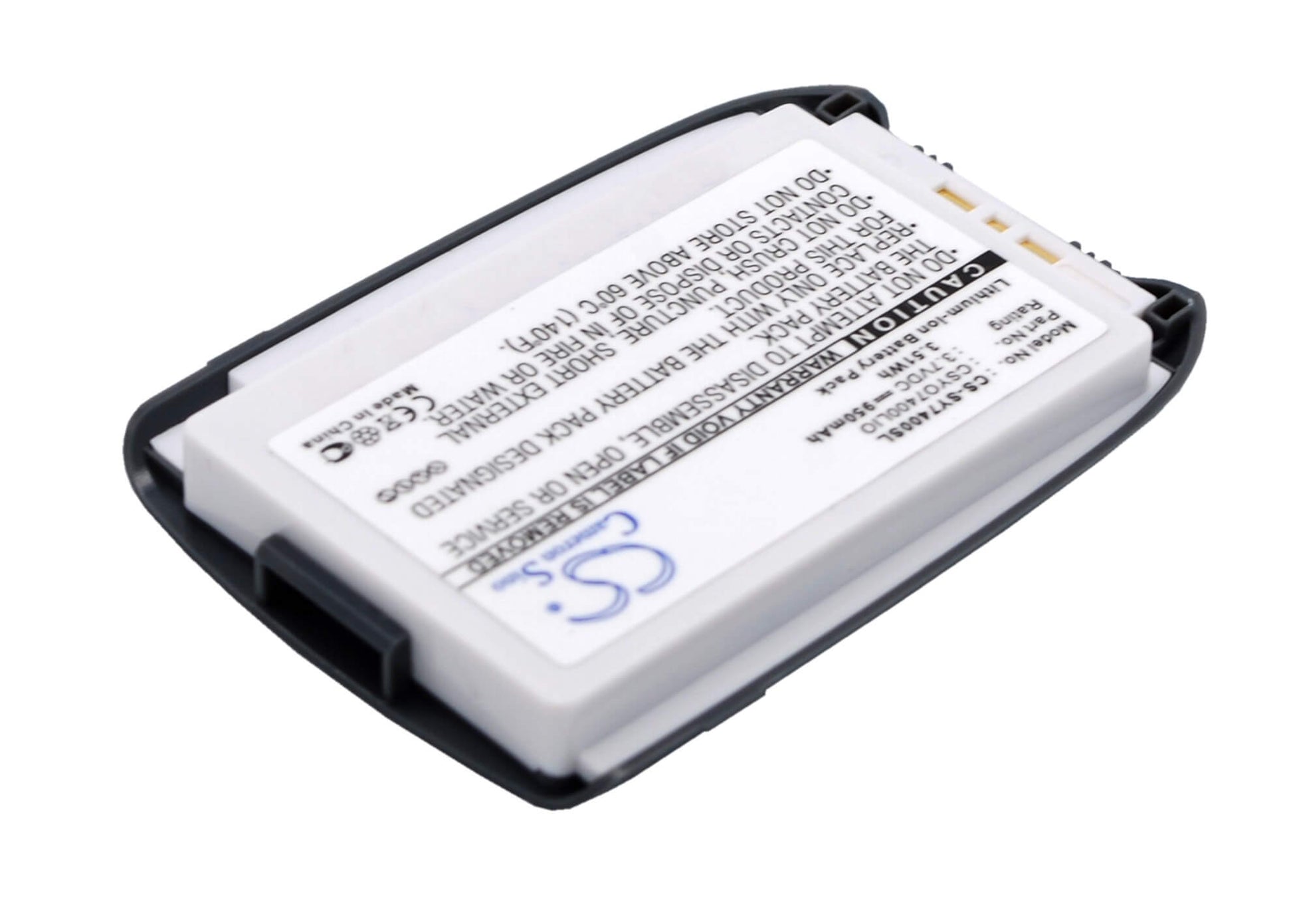 3.7V, 950mAh, Li-ion Battery fits Sanyo, Mm7400, Mm-7400, 3.515Wh