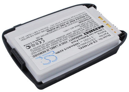 3.7V, 1600mAh, Li-ion Battery fits Sanyo, Mm7400, Mm-7400, 5.92Wh