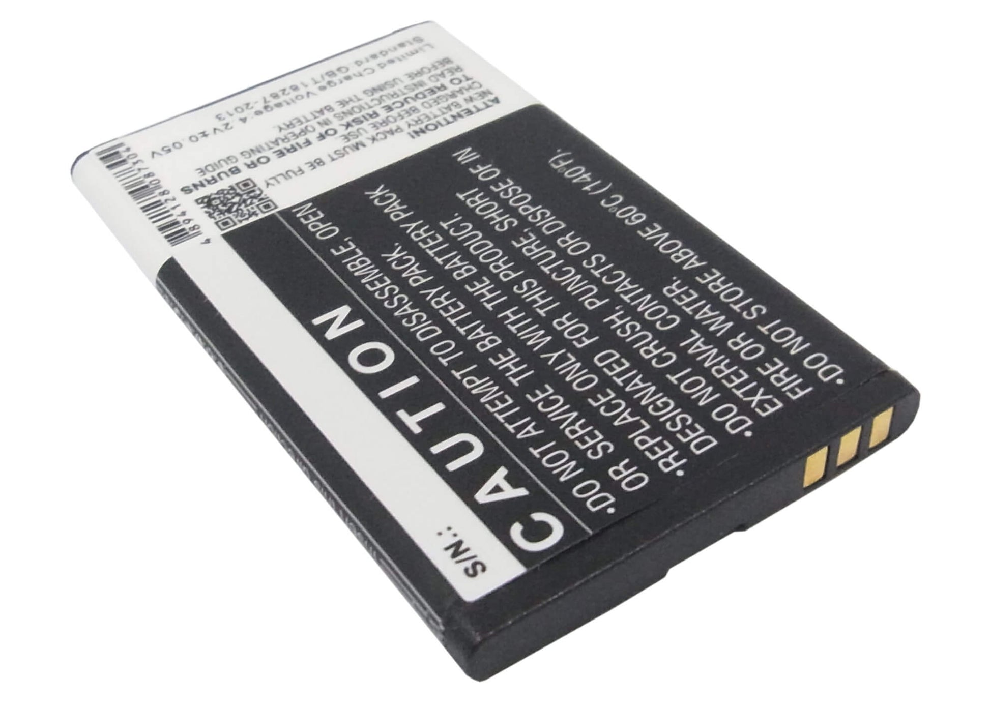 3.7V, 1200mAh, Li-ion Battery fits Zte, S207, U288, 4.44Wh