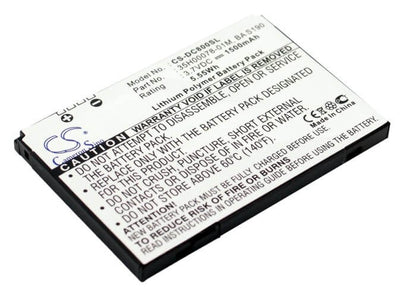 3.7V, 1500mAh, Li-Polymer Battery fits Dopod, C800, C858, 5.55Wh