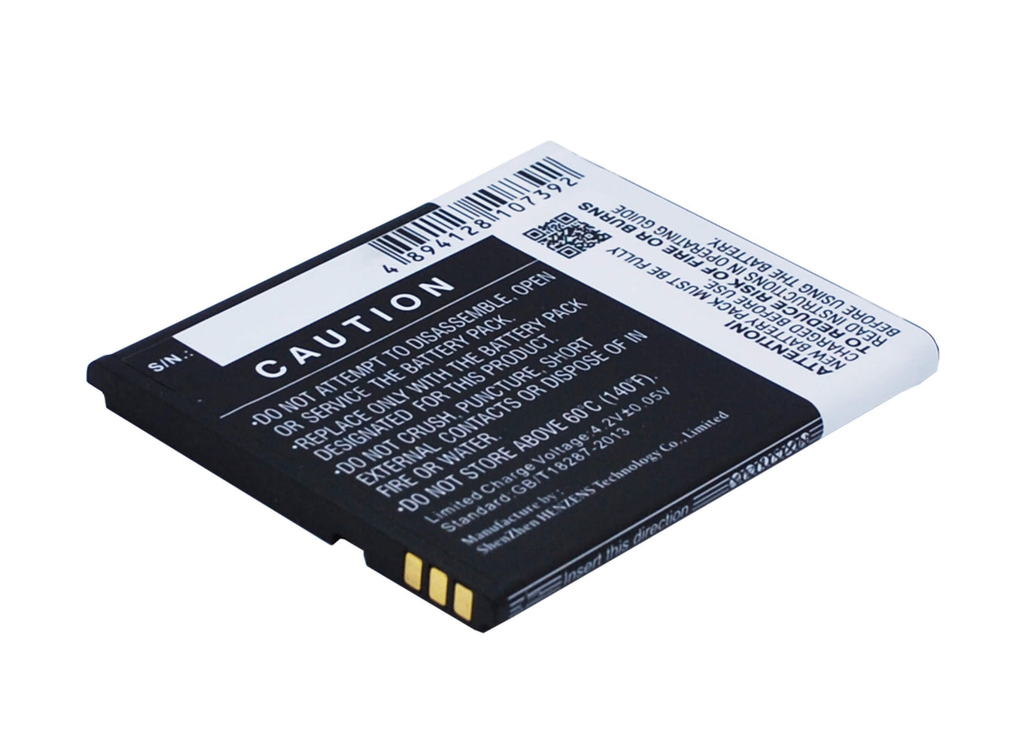 3.7V, 1600mAh, Li-ion Battery fits Kazam, Trooper 2 4.5, Trooper2 4.5, 5.92Wh