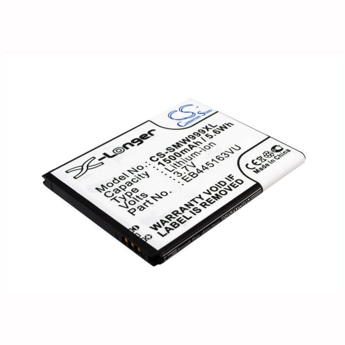 3.7V, 1500mAh, Li-ion Battery fits Samsung, Gt-s7530, Gt-s7530e, 5.55Wh