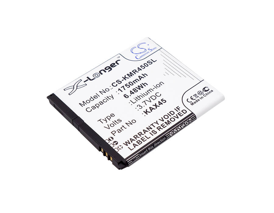 3.7V, 1750mAh, Li-ion Battery fits Kazam, Tr4543049-01, Trooper X4.5, 6.475Wh