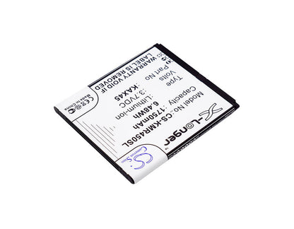 3.7V, 1750mAh, Li-ion Battery fits Kazam, Tr4543049-01, Trooper X4.5, 6.475Wh