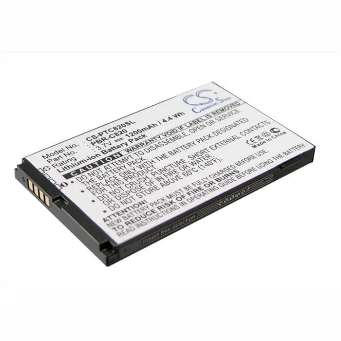 3.7V, 1200mAh, Li-ion Battery fits Pantech, C820, Matrix Pro, 4.44Wh