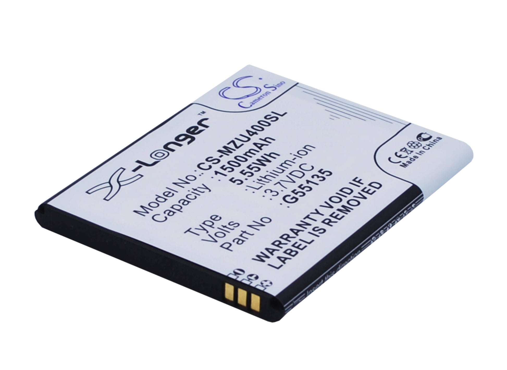 3.7V, 1500mAh, Li-ion Battery fits Navon, Mizu M400, 5.55Wh
