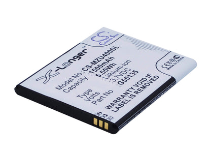 3.7V, 1500mAh, Li-ion Battery fits Navon, Mizu M400, 5.55Wh