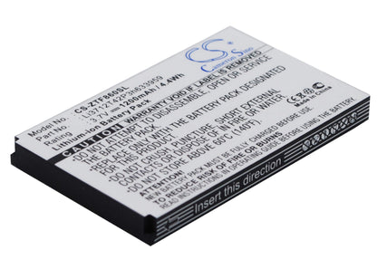 3.7V, 1200mAh, Li-ion Battery fits Telstra, E700 F860 F868 F866, I909, 4.44Wh