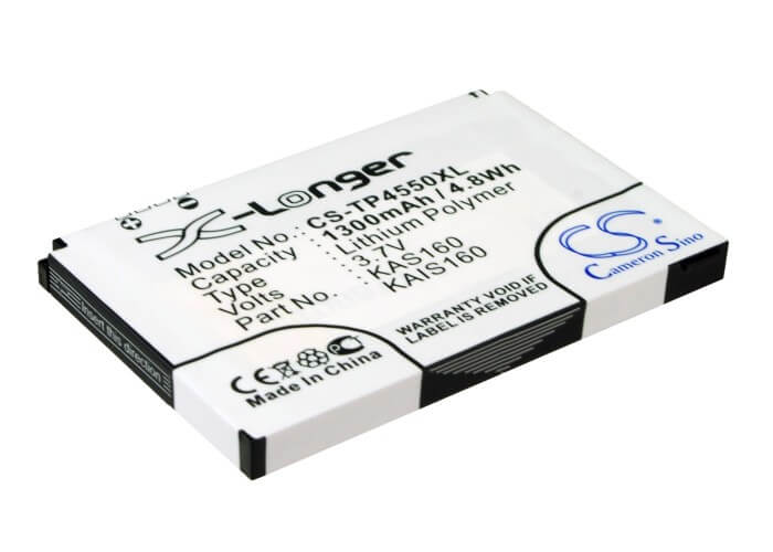 3.7V, 1300mAh, Li-Polymer Battery fits At&t, 8900, 8925 Tilt, 4.81Wh