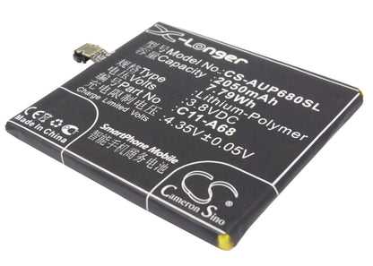 3.8V, 2050mAh, Li-Polymer Battery fits Asus, A68, Padfone 2, 7.79Wh